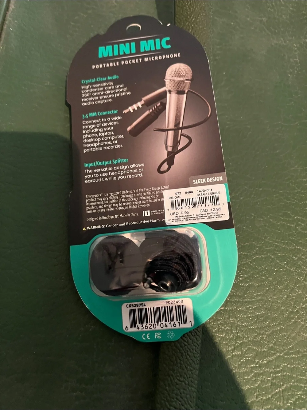 Mini Mic Portable Pocket Microphone - Silver